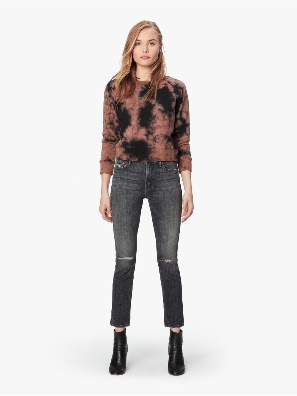 Mother Denim Mid Rise Dazzler Ankle Jean